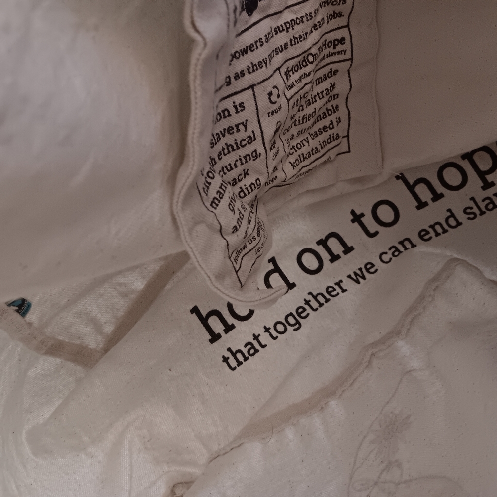 The Tote Project Canvas Tote Bag with Bird Tyler Knott Gregson - Picture 7 of 10